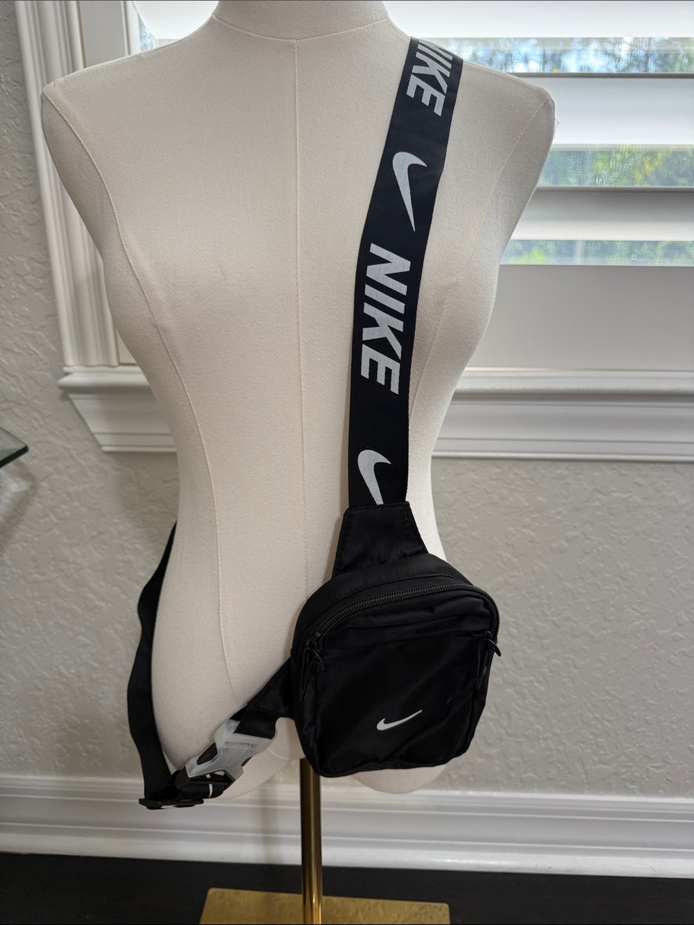 Nike Black Sling Crossbody with Branded Strap